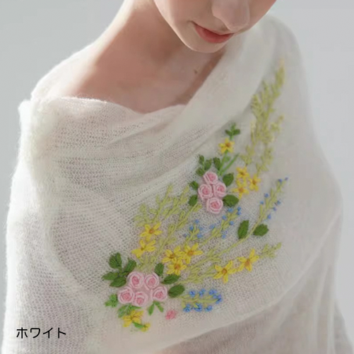 【8color】花霞まとうオフショルダーシアーニット《Y0520》