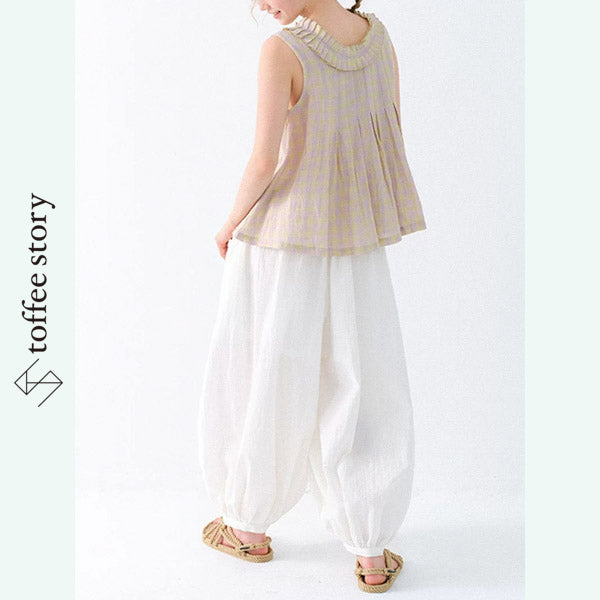 【2color】丸みシルエットのリネンランタンパンツ《P0377》 ¥18,800