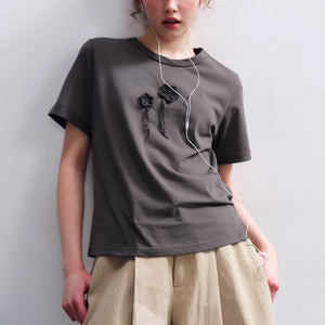 2color】花影クロシェのクルーネックT《P0357》 – toffee story